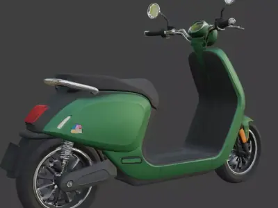 Electric Scooter 3D Model 3D model 4