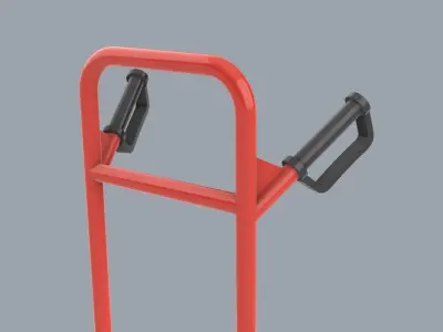 Folding Sack Truck Low-poly 3D model