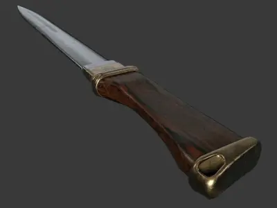 Game and VR-AR Ready Dagger 3D model