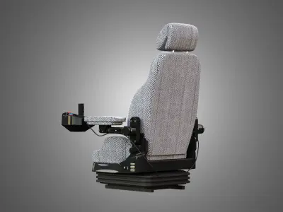 H21D Forestry Harvester Seat  3D model