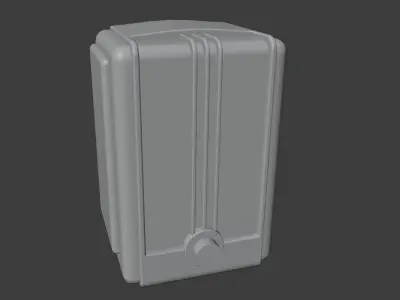Old Broadcast Loudspeaker Vostok from USSR Low-poly 3D model