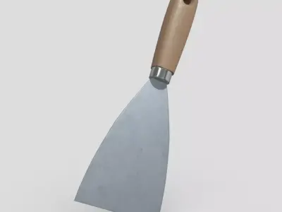 Painter Spatula Low-poly 3D model