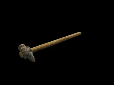 Anydrafts Rusty hammer 01 Low-poly 3D model