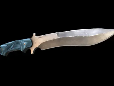 mamba knife Low-poly 3D model