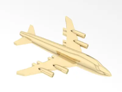 Airplane jewelry pendant 3D print model