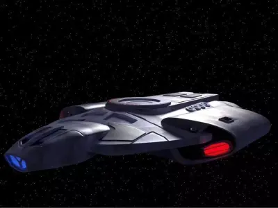 Star Ship Attack Animation 3D model