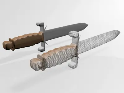 Dagger 01 3D model