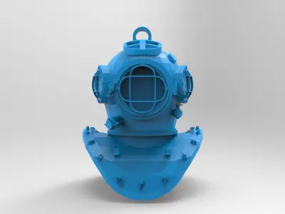 DIVING HELM KEY CHAIN 3D print model