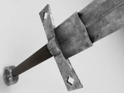 Medieval sword 1 Low-poly 3D model