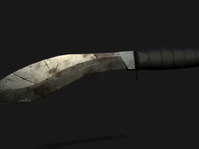 Kukri Knife 3D model