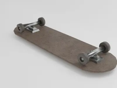 Skateboard Low-poly 3D model buy