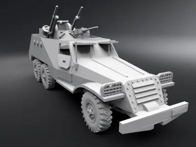 BTR 152 Scale model   3D print model