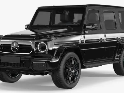 Mercedes-Benz G580 2025 Black Simplified 3D model