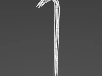 Crowbar cane 3D model