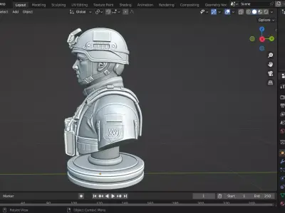 Ukraine Special Operations Forces chess piece 3D print model