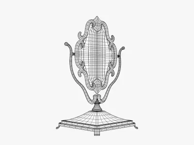 Vintage Vanity Mirror 3D model
