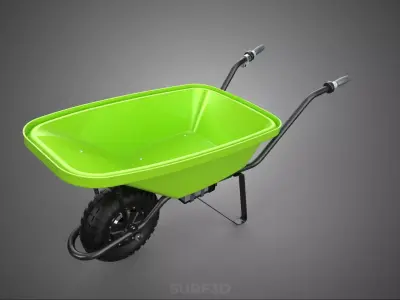 ELECTRIC POWER WHEEL HUB MOTOR WHEELBARROW ENGINE BARROW BATTERY 3D model