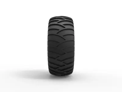 Tire for sand and snow Scale 1 to 25 3D print model