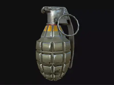 Hand Grenade Low-poly 3D model buy