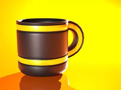 Scifi-Cup mug Free low-poly 3D model