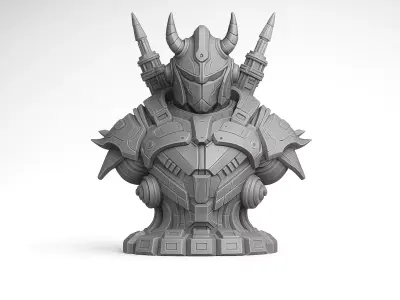 Sci-fi Armored Warrior 3D Print Model 3D print model