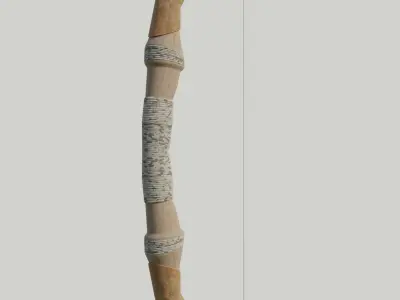 Bow Old Wood Low-poly 3D model