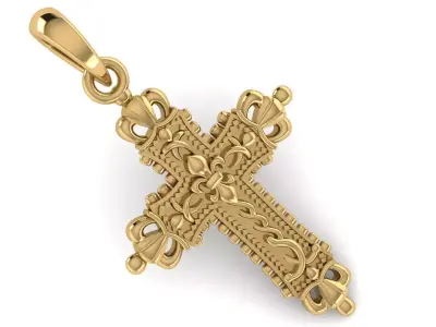 CROSS PENDANT CR194 3D print model