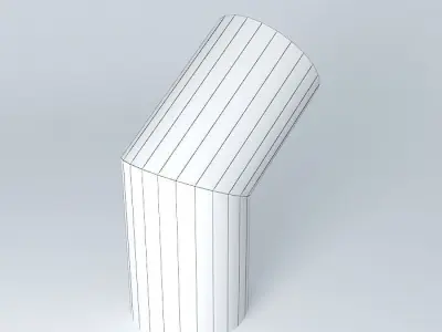 curve 45 ° chimney Free 3D model