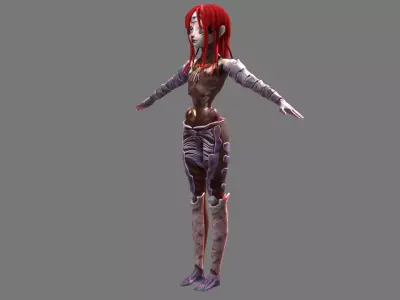 Centipede 3d Character Low-poly 3D model