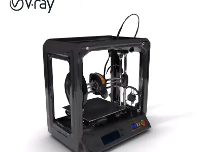 D Printer Equipment Model Pack Low-poly 3D model
