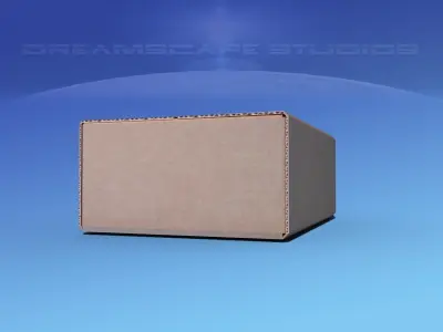 Cardboard Box  Low-poly 3D model purchase