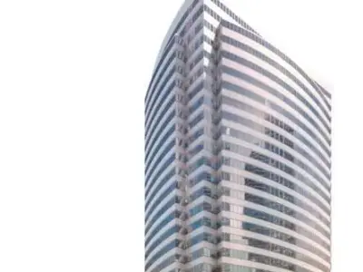 Modern Curved Tall Building 3D model