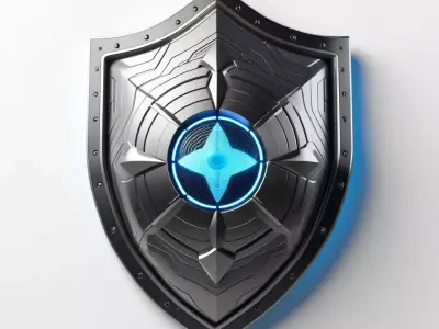 Futuristic Energy Ripple Shield 3D model