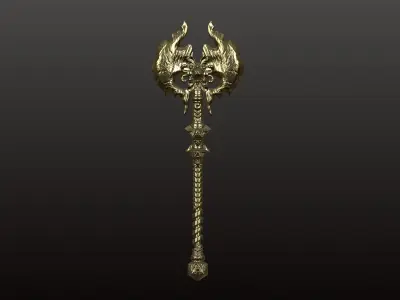 Weapon high poly 3D print model