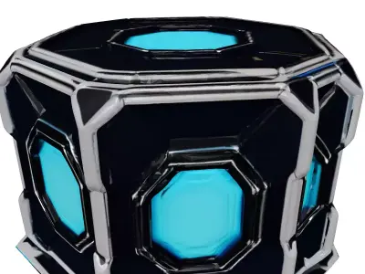 SciFi Energy Core Cube 3D model purchase