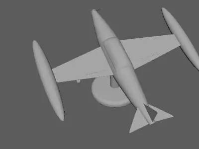 fighter jet 3D print model 11