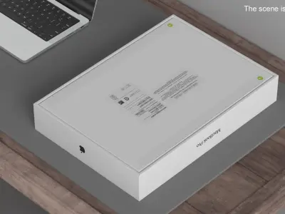 16-inch Apple MacBook Pro Packaging Box 3D model