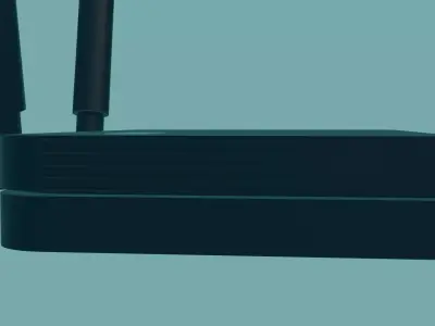 Free WiFi router Free low-poly 3D model