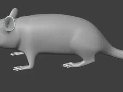 Rat - 3D printable Free 3D model