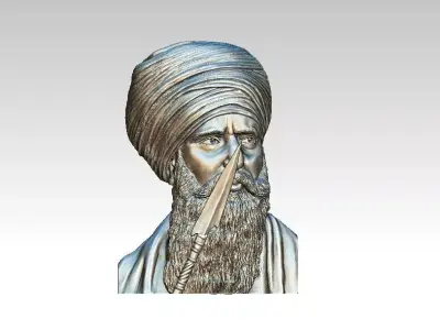 Bhindranwale Portrait  3D print model