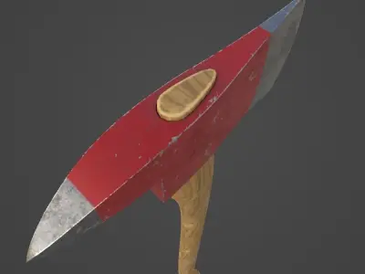 Fireaxe - Gameready Asset Low-poly 3D model