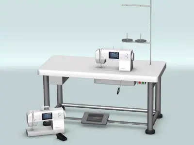 Sewing Machine 3D model get