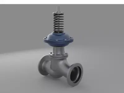 Industrial Differential Pressure Control Valve 3D model