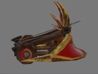 Mechanical ballista Low-poly 3D model purchase