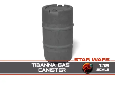 Tibanna Gas Canister 1-18 scale Kenner Hasbro 3D print model