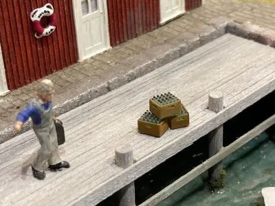 CARGO-0008 Fish Fruit and Meat boxes H0-scale 23 items 3D print model