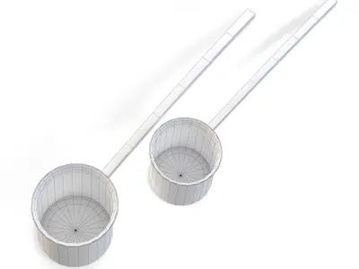 Old Metal Scoops 3D model