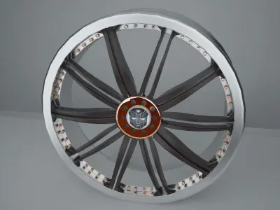 auto rim transformer Low-poly 3D model