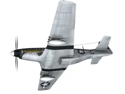 North American P-51D Mustang - Cathy Beloved 3D model