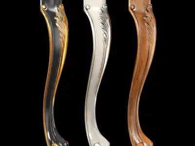 Classic leg 023 3D model